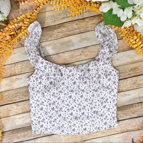 Free People Tops - NEW Free People Floral Cropped Top